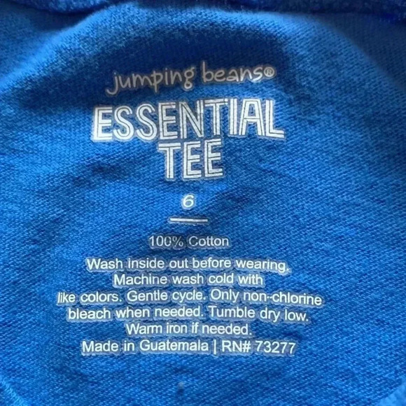 [5 for $25] jumping beans essential Tee, size  6, GUC - Picture 2 of 2